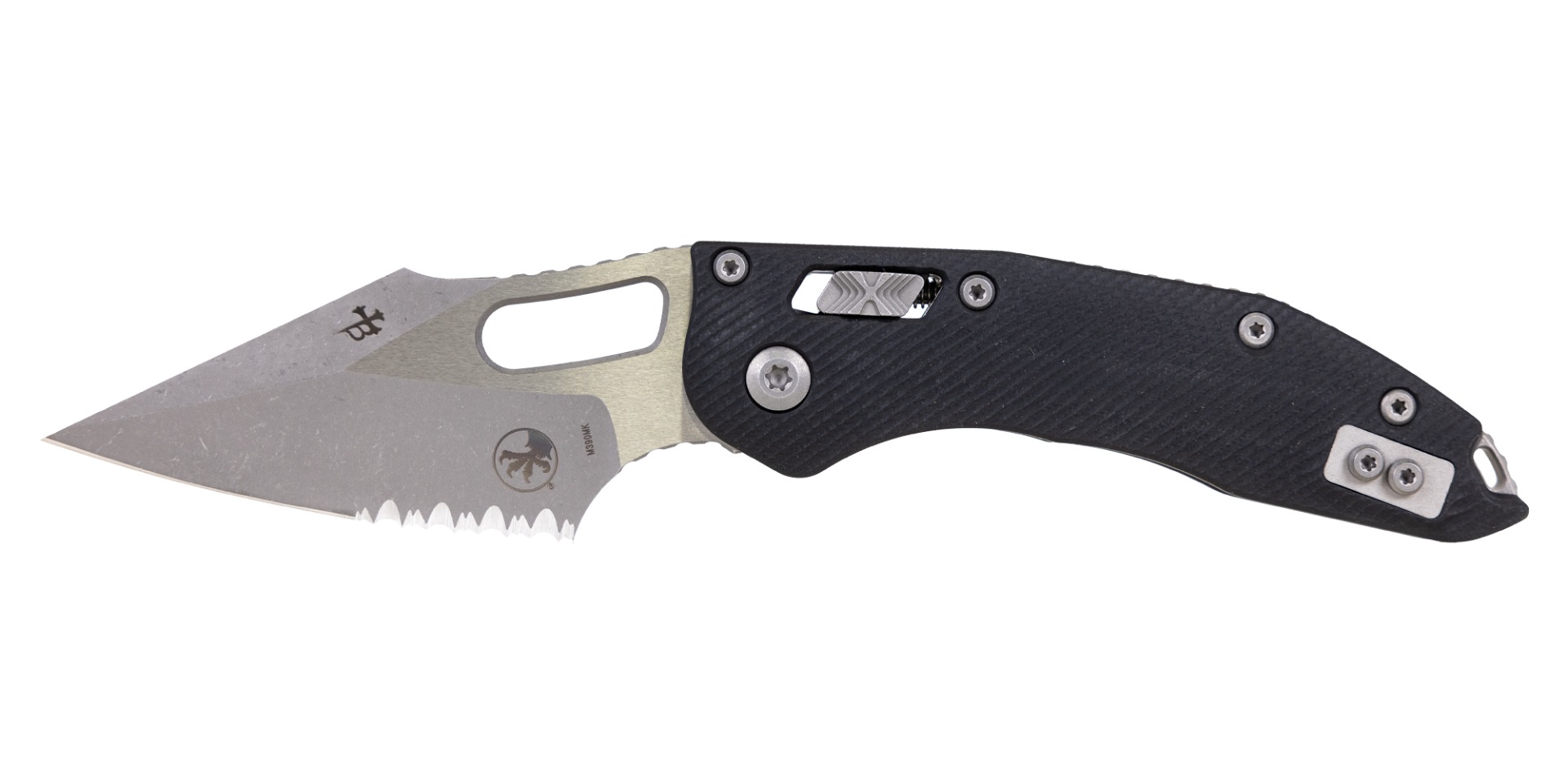 MICROTECH STITCH RAM-LOK APOC FLUTED G-10 BLACK COVER PART SERR - 169RL-11APFLGTBK - Microtech Knives