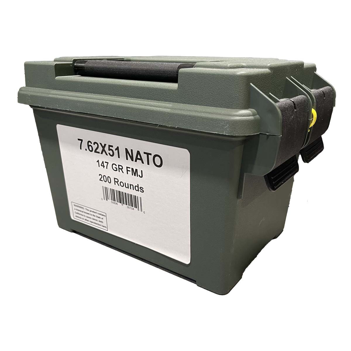 PMC 7.62x51mm 147gr FMJ 200rd Ammo Can - CAN762 - Pmc