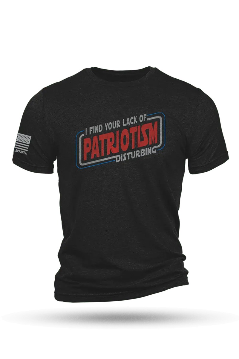 Nine Line Lack of Patriotism T-Shirt, Charcoal - Large