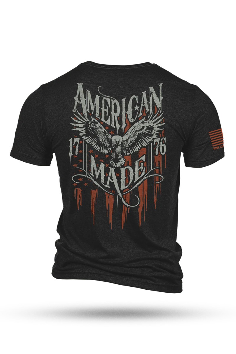 Nine Line American Made - T-Shirt, Charcoal - X-Large