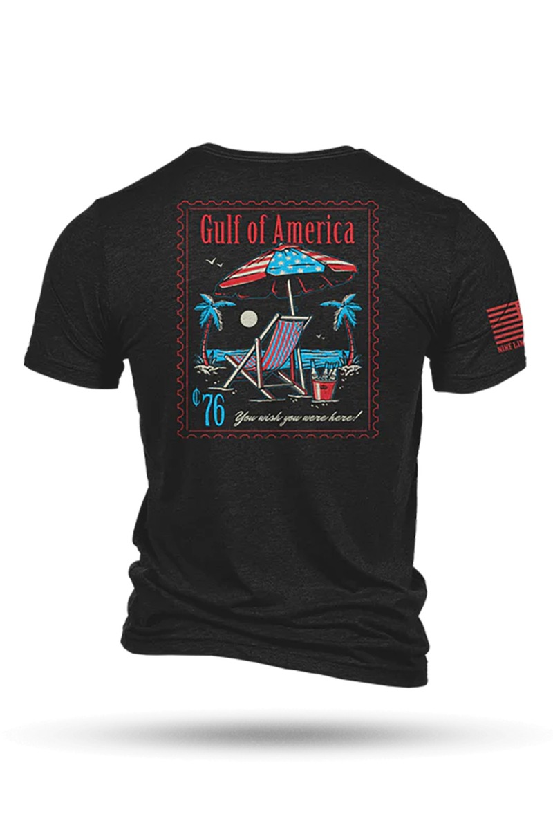 Nine Line Gulf of America T-Shirt, Charcoal - X-Large