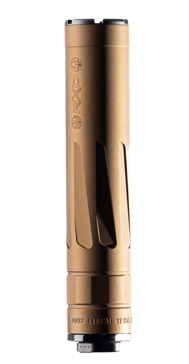Dead Air RXD22Ti .22LR Suppressor, Burnt Bronze - RXD22TiBB - Dead Air