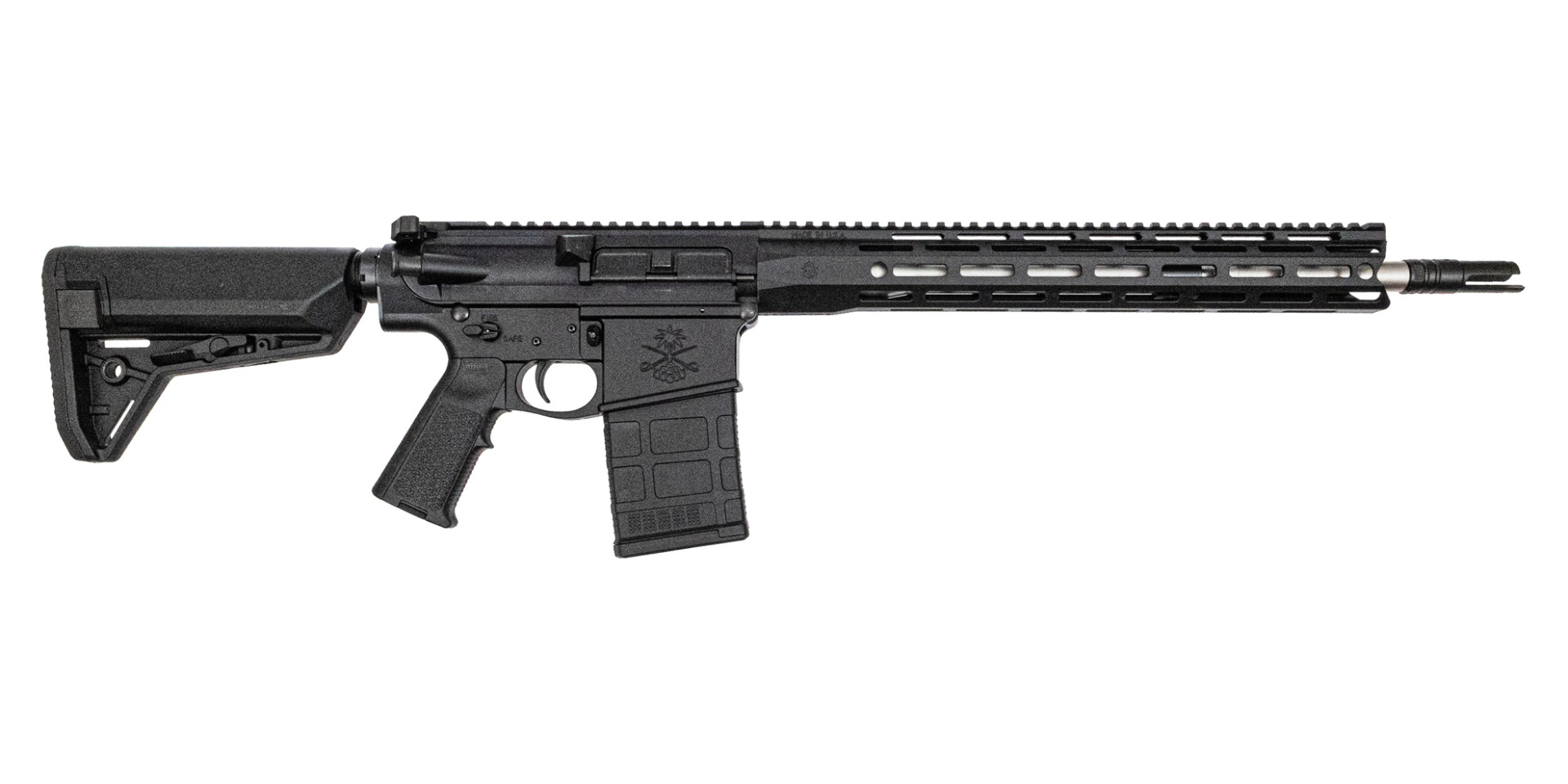PSA Sabre AR-10 Rifle Forged 16" .308 Mid-Length 15" Sabre Lock Up Rail w/ MOE SL-S Furniture - Palmetto State Armory