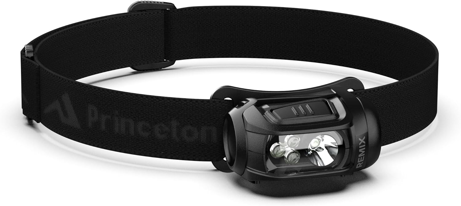 Princeton Tec REMIX RGB Headlamp, Black - RMX22-RGB-BK
