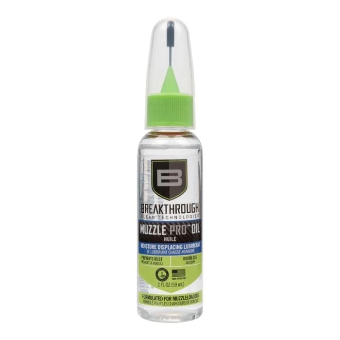 Breakthrough Clean 1.25" x 1.25" x 5.75" Muzzle Pro Oil, 2 oz Bottle Clear - BT-MZO-2OZ-NTA - Breakthrough Clean