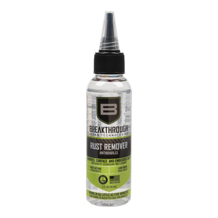 Breakthrough Clean 1.25" x 1.25" x 5.25" Rust Remover, 2 oz Dispensing Cone Cap Bottle - BT-RR-2OZ - Breakthrough Clean