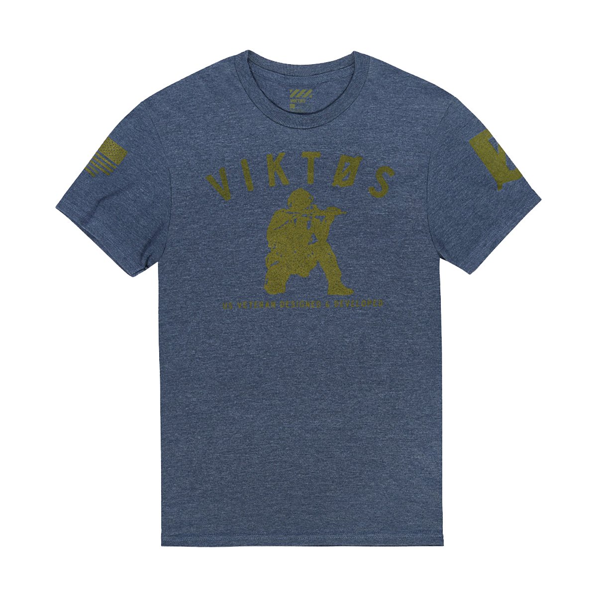 Viktos Varsity T-Shirt, Navy Heather - Small - Viktos