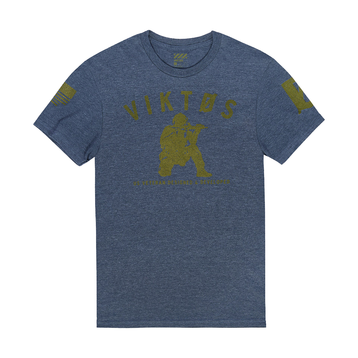 Viktos Varsity T-Shirt, Navy Heather - 3X-Large - Viktos