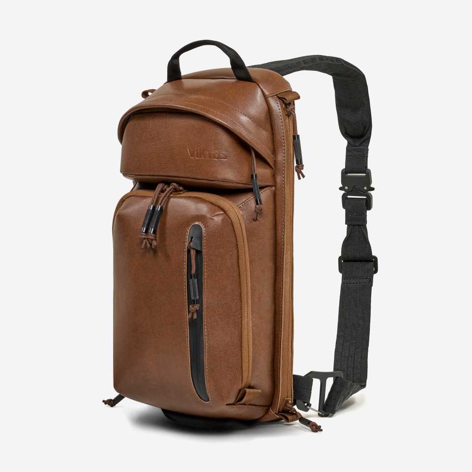 Viktos Upscale 3 Sling Bag, Leather Brown - 2102402