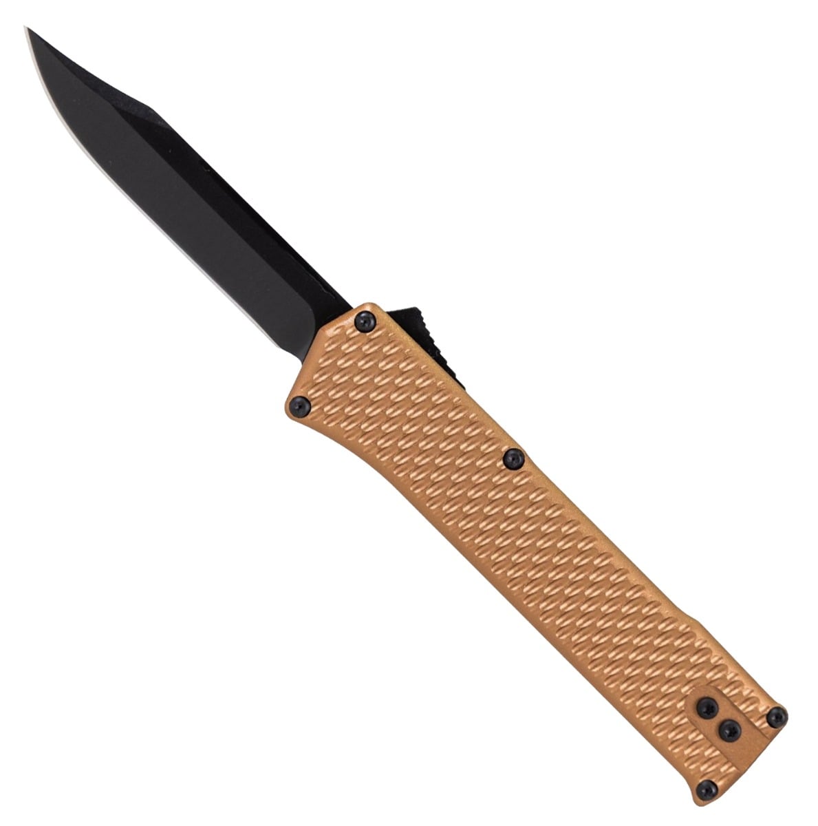 Kronos QuickDraw Compact OTF Knife, Bronze - Kronos