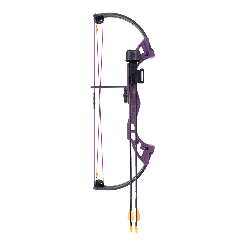 Bear Archery Brave 25LB RH Youth Compound Bow, Purple - Bear/Trophy Ridge/Cajun