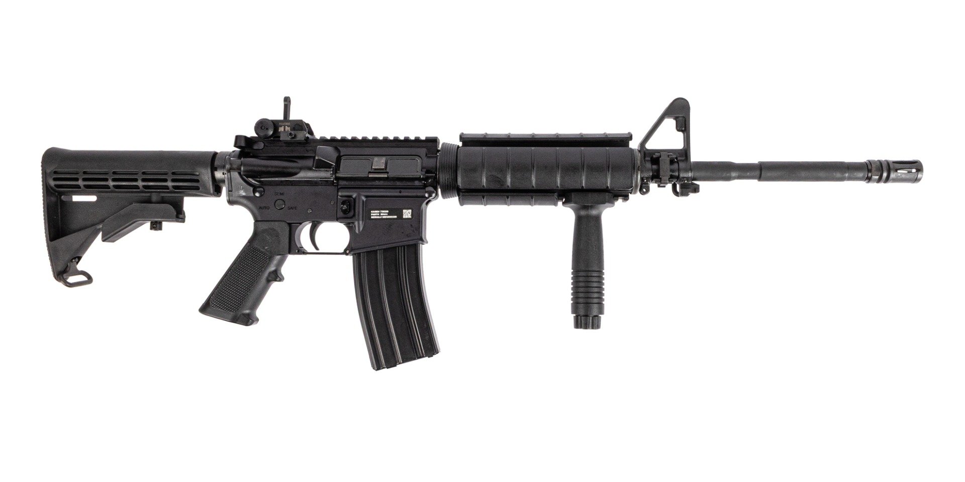 PSA Sabre-15 Forged 16" FN CHF CL M4A1 with Quad Rail and Vertical Grip Classic Rifle - Palmetto State Armory