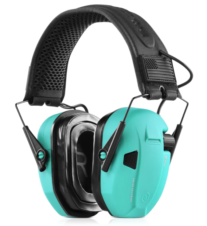 Savior Equipment Apollo Electronic Ear Protection, Teal - EM-APOLLO-TE - Savior Equipment