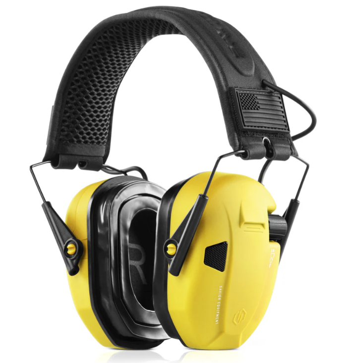 Savior Equipment Apollo Electronic Ear Protection, Yellow - EM-APOLLO-YW - Savior Equipment