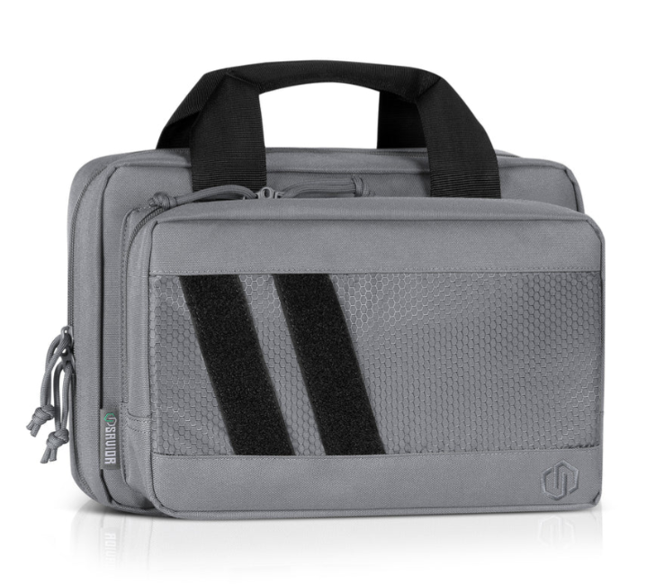 Savior Equipment Specialist Double Pistol Case, Gray - HC-DGSPORT-WS-GS - Savior Equipment