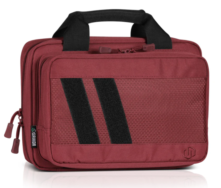 Savior Equipment Specialist Double Pistol Case, Red - HC-DGSPORT-WS-RD - Savior Equipment