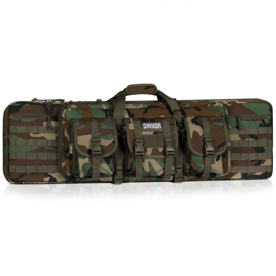 Savior Equipment American Classic 36" Double Rifle Bag, - M81 Woodland - RB-3612DG-V1-M82 - Savior Equipment