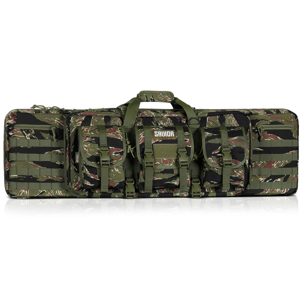 Savior Equipment American Classic 36" Double Rifle Bag, Tiger Stripe - RB-3612DG-V1-TIGR - Savior Equipment