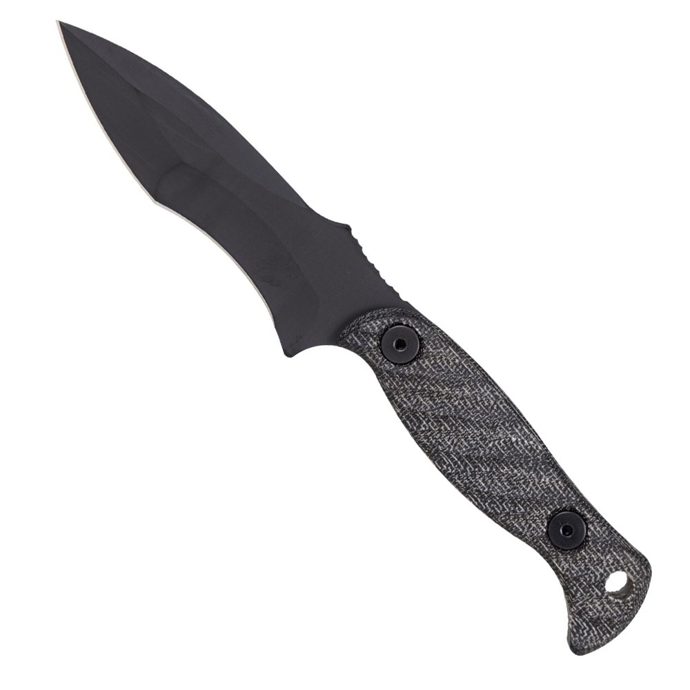 HALF FACE BLADES EXTREMIS 3.5 BLADE, 7.5OA, S45VN STEEL, ARMOR BLK, GRAY MICARTA GRIP