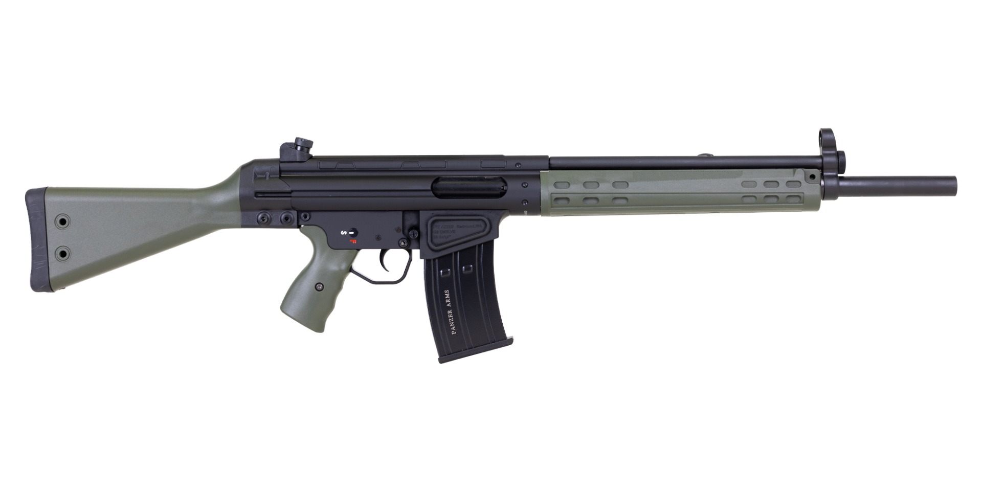 Panzer G3 12ga 18.5" 5rd Shotgun, OD/Black - PAG3TWTSG