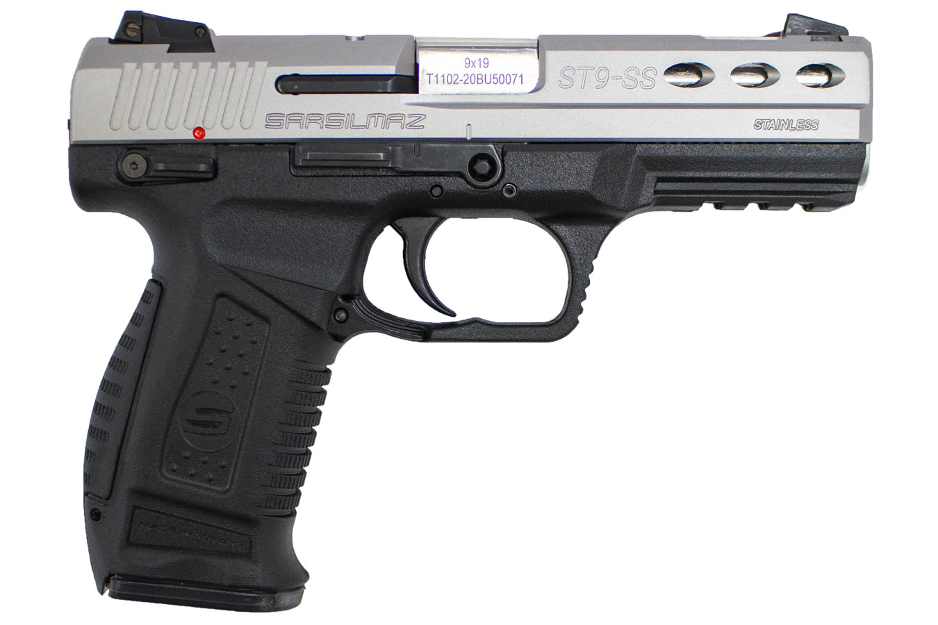SAR ST9 4.4" 9mm Ported 17rd Pistol, Blk/SS - ST9SLST - SAR USA