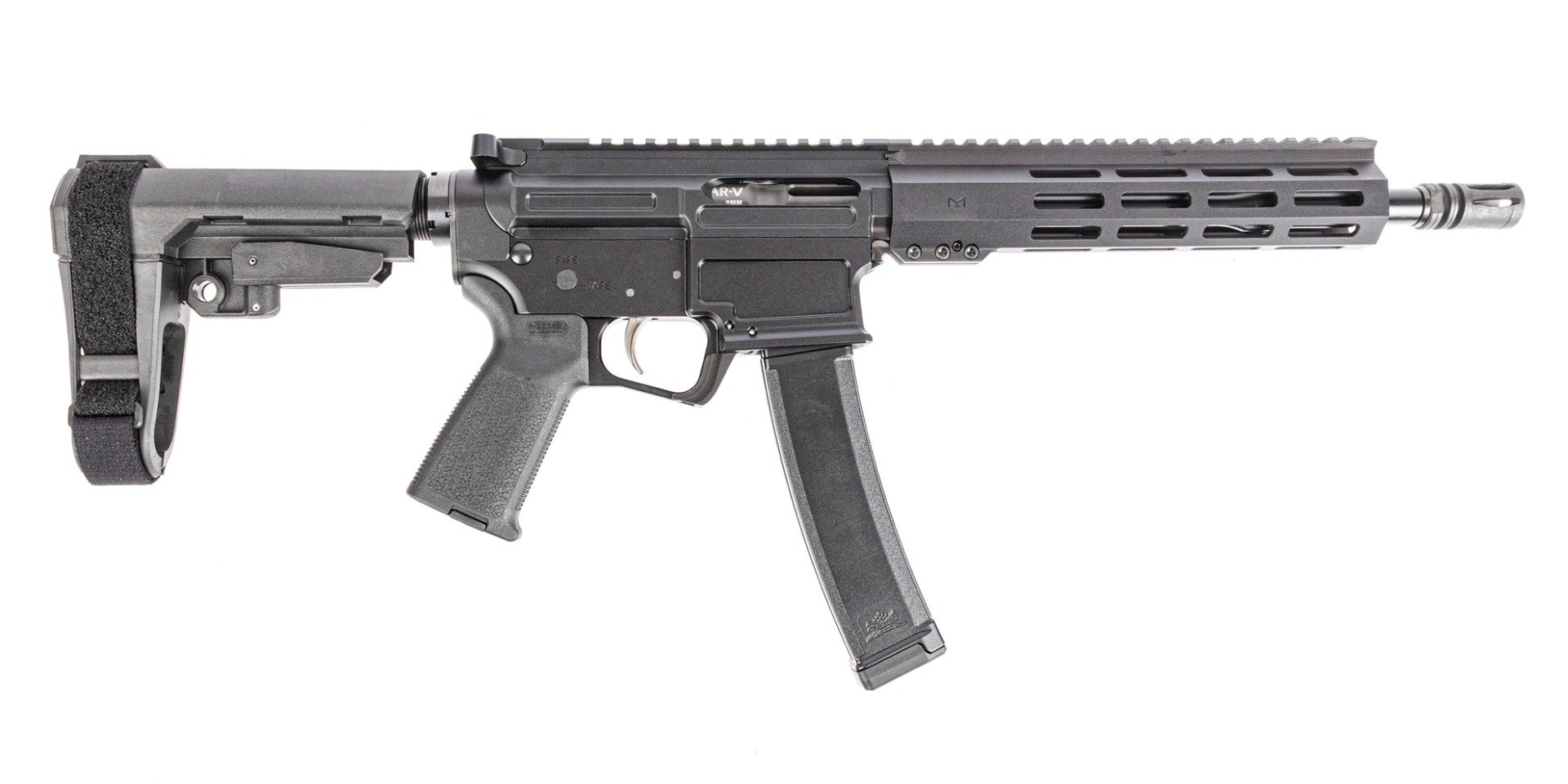 PSA AR-V 10.5" 9mm 1/10 Lightweight M-Lok MOE EPT SBA3 Pistol - Palmetto State Armory