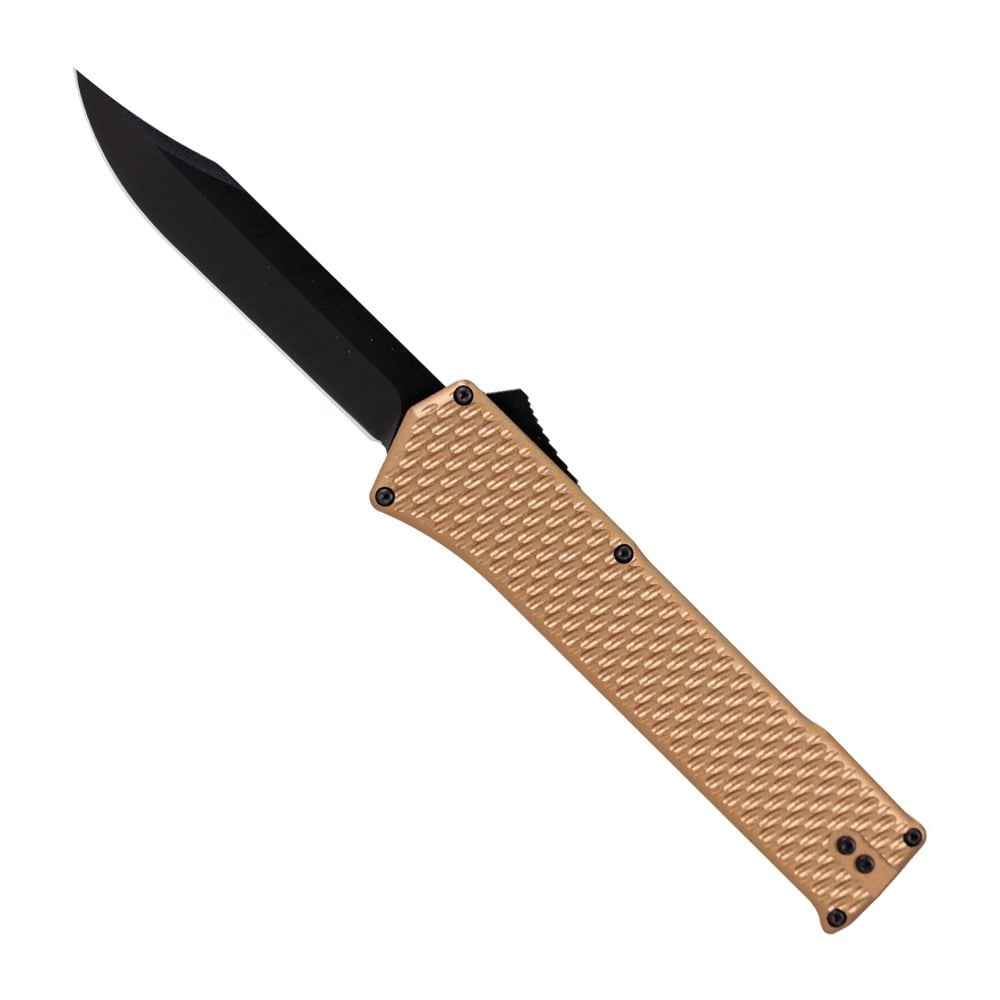 Kronos QuickDraw Full Size OTF Knife, Bronze - Kronos