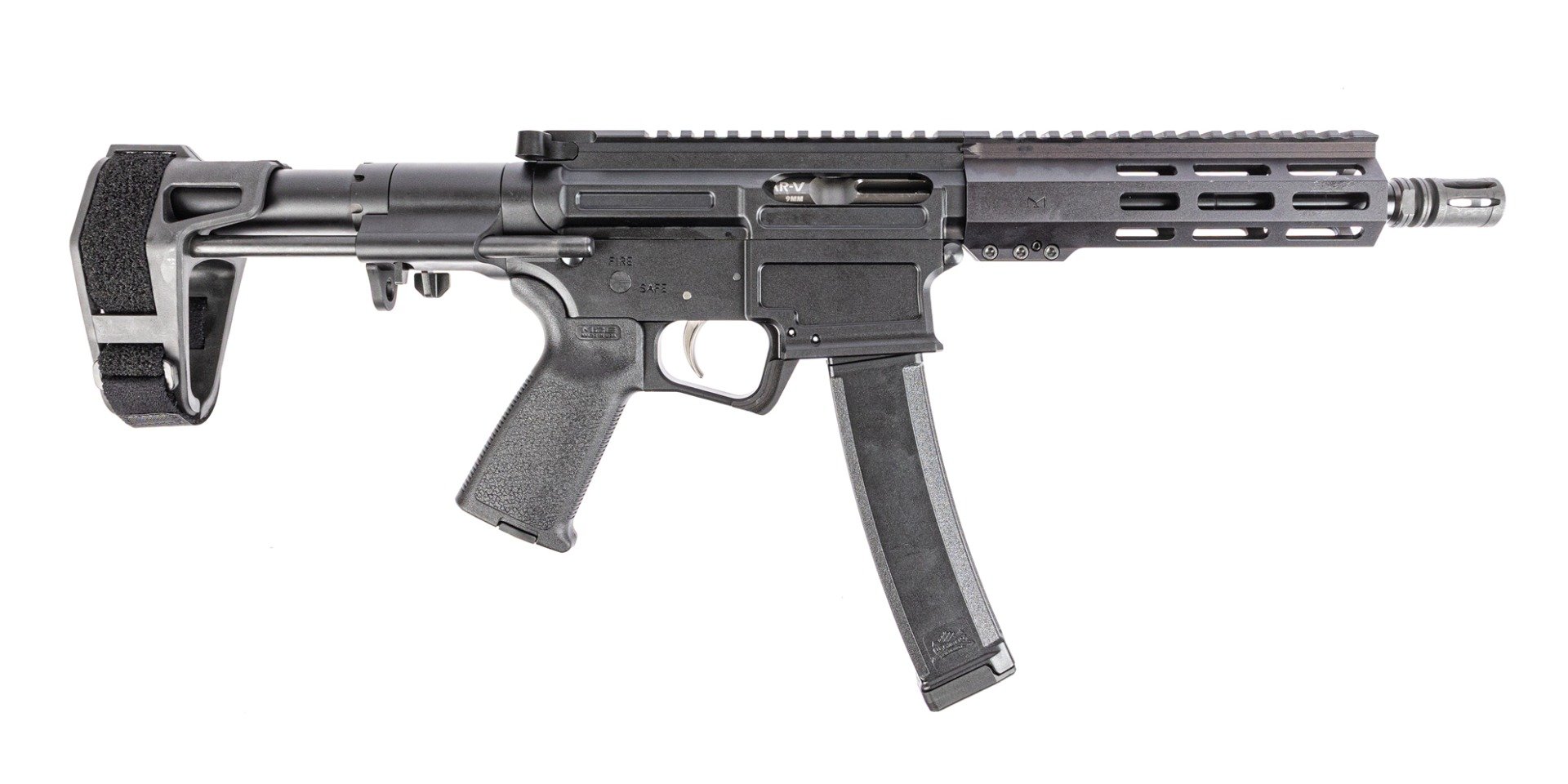 PSA AR-V 8" 9mm 1/10 Hex M-Lok MOE EPT PDW Pistol