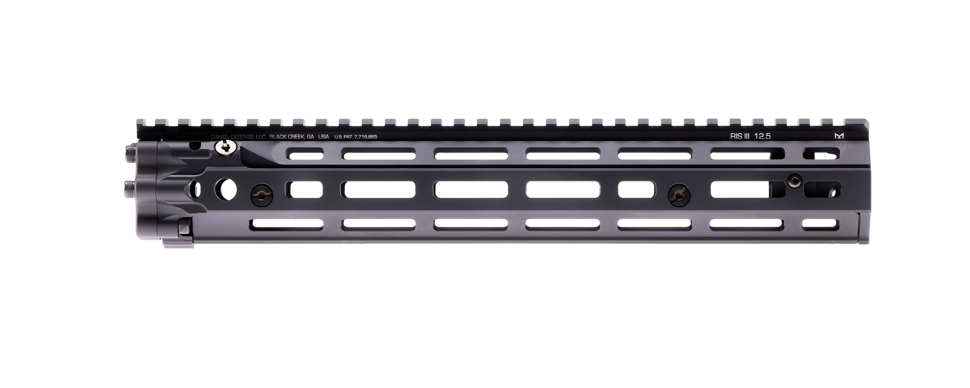 Daniel Defense RIS III M-LOK Free-Float Rail Interface System 12.50", Black - Daniel Defense