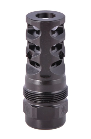 Primary Weapons Systems FRC 3-Port Tapered Compensator 5/8-24, Black - Primary Weapons Systems
