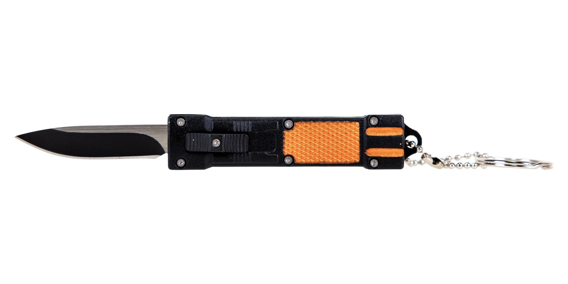 Master Cutlery Drop Point OTF Key Chain Knife, Orange - SE-1337OR