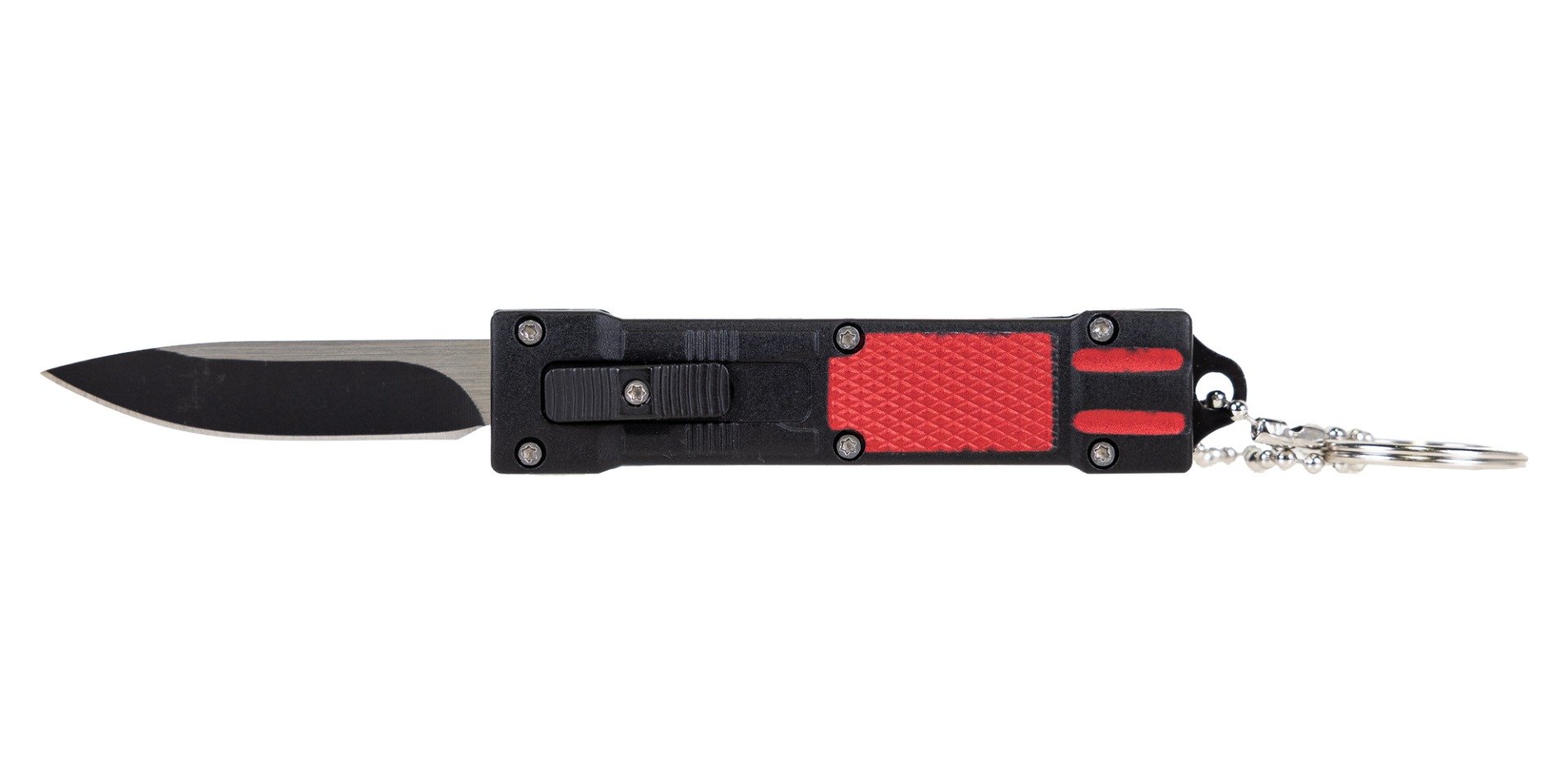 Master Cutlery Drop Point OTF Key Chain Knife, Red - SE-1337RD