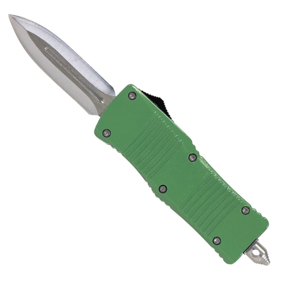 Master Cutlery Drop Point OTF Knife, Green (CA Compliant) - SE-1341GN
