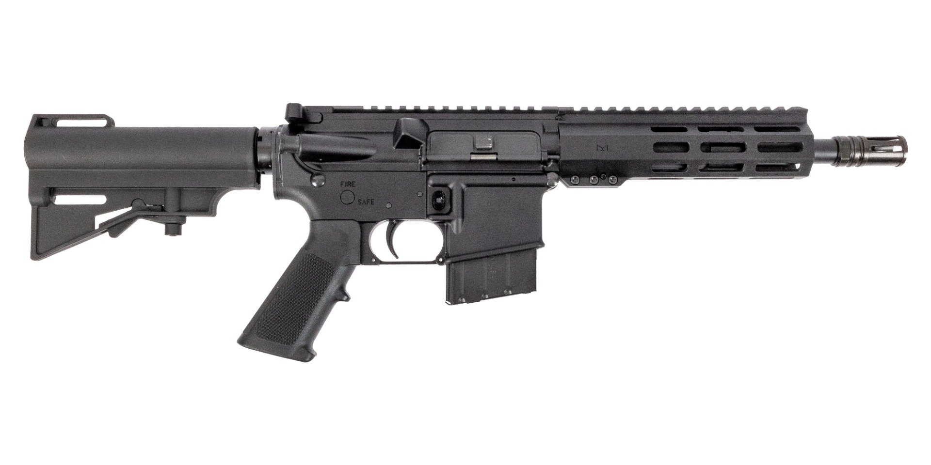 PSA 8.5" 338 ARC 7" Lightweight Hex M-Lok Classic HAR-15 Pistol, Black - Palmetto State Armory