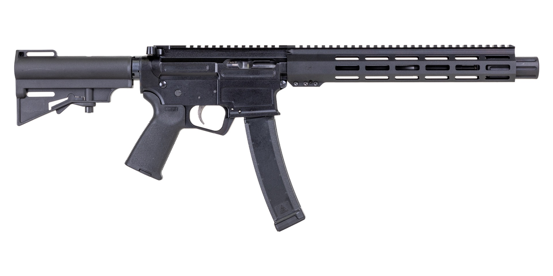 PSA ARV 10.5" 9MM 1/10 GX Lightweight HEX M-Lok MOE EPT Har-15 Pistol, Black - Palmetto State Armory