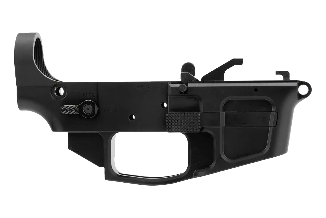 Foxtrot Mike Products Mike-9 9mm Ambi Stripped Lower, Black - Foxtrot Mike