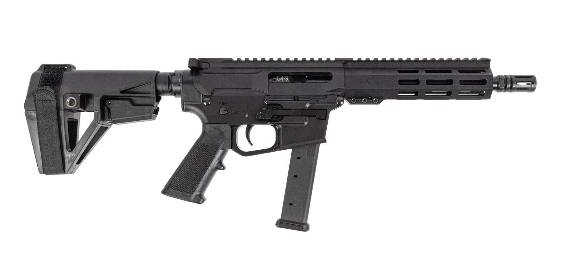 PSA 8" 9mm 1:10 7" Lightweight Hex M-Lok Classic SBA5 Pistol