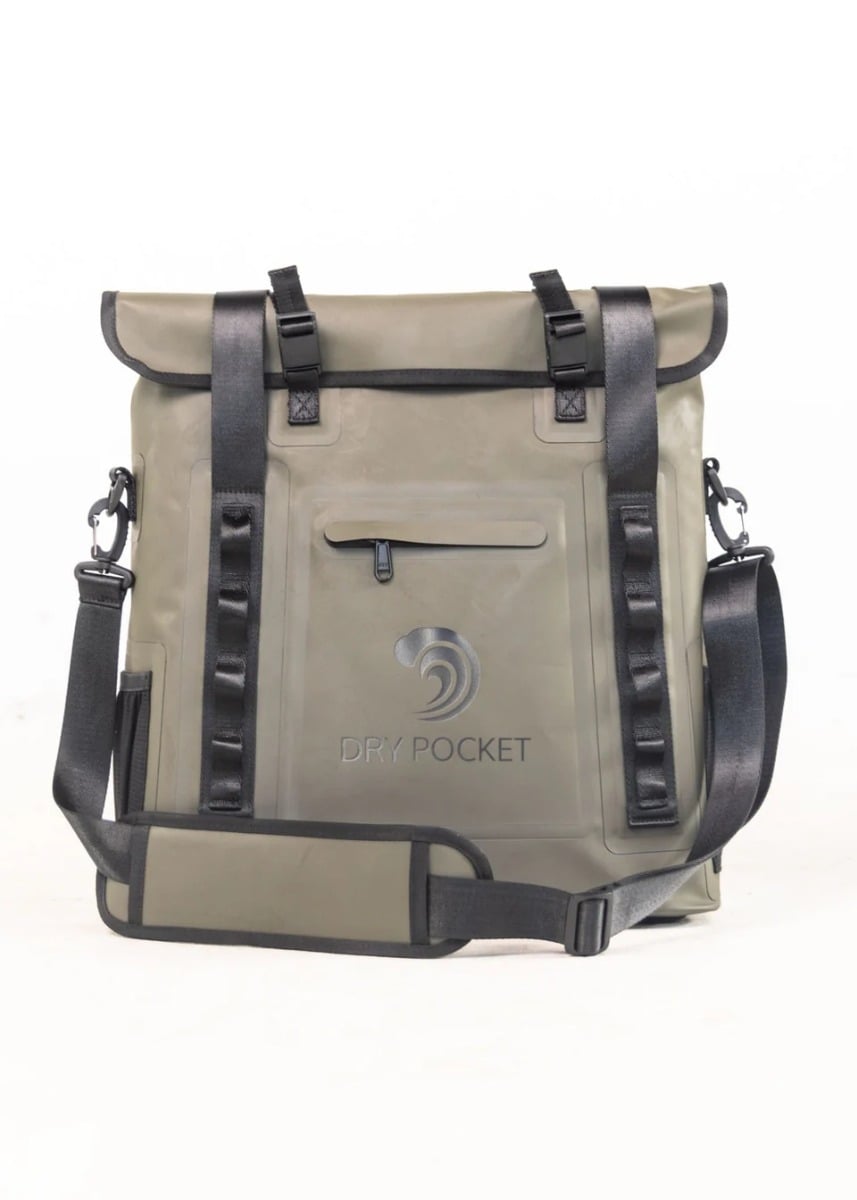 Dry Pocket Waterproof Tote Cooler, Green - 1147