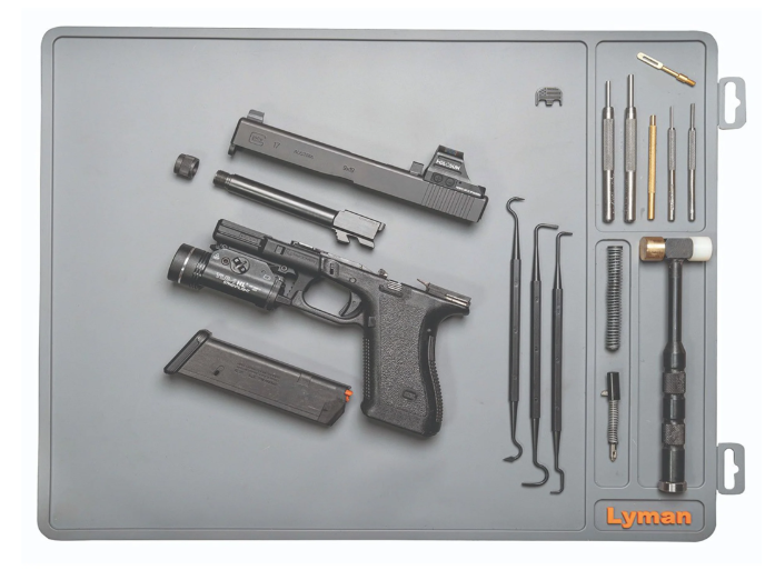 Lyman 16" x 19" Essential Armorer's Gun Cleaning Mat, Gray - Lyman