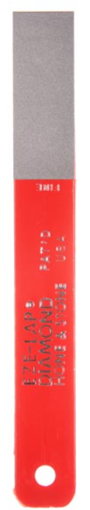 EZE-LAP Diamond 3/4" x 2" Fine Diamond Hone and Stone, Red - Eze-Lap Diamond Products, Inc