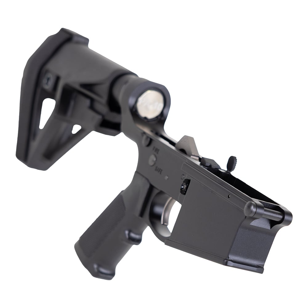 PSA PA10 Classic EPT Complete Lower w/ SBA5 Brace, Black - Palmetto State Armory