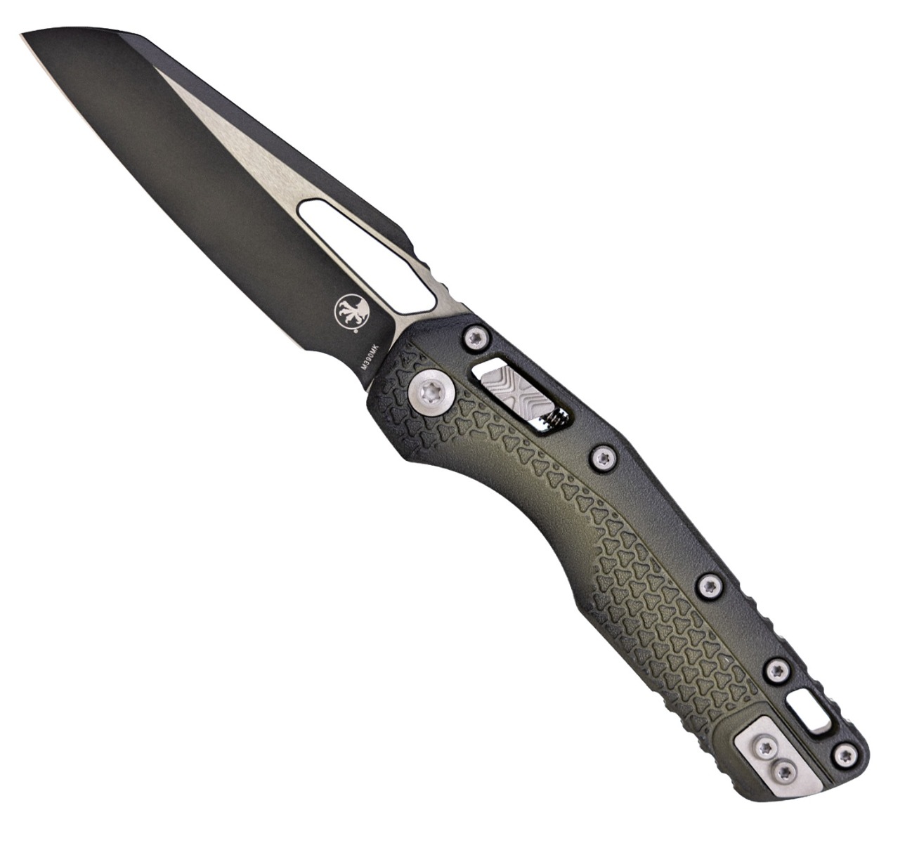 Microtech MSI S/E Ram-Lok Folding Sheepsfoot Knife, Bazooka Green - 210T-1PMFBO
