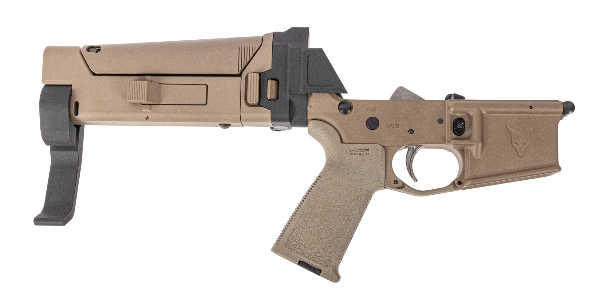 PSA Complete Lower 300BO, JAKL, MOE EPT, F5 Brace, FDE - Palmetto State Armory