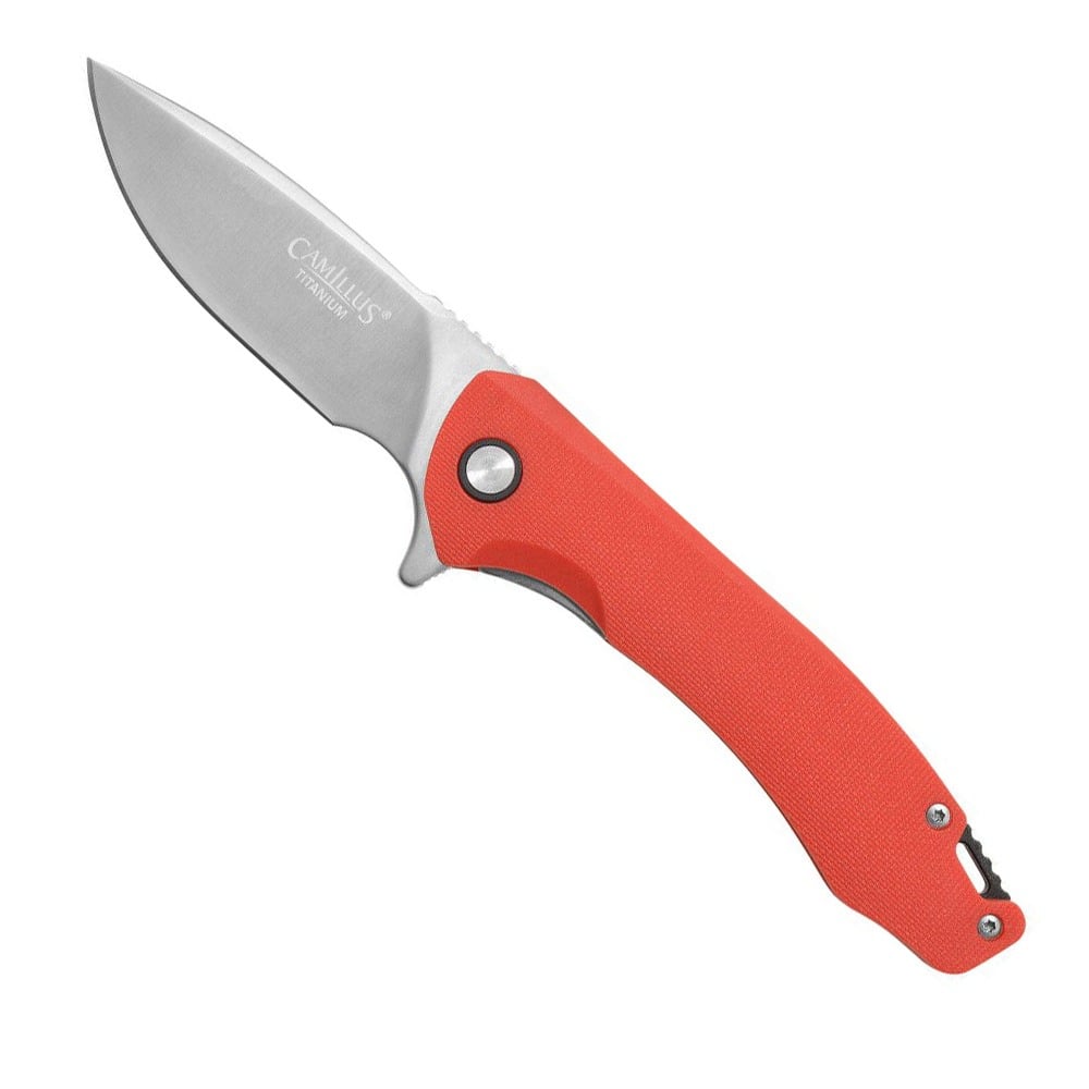 Camillus Camillus Scivik Folding Drop Point Knife, Red - CAM-19677