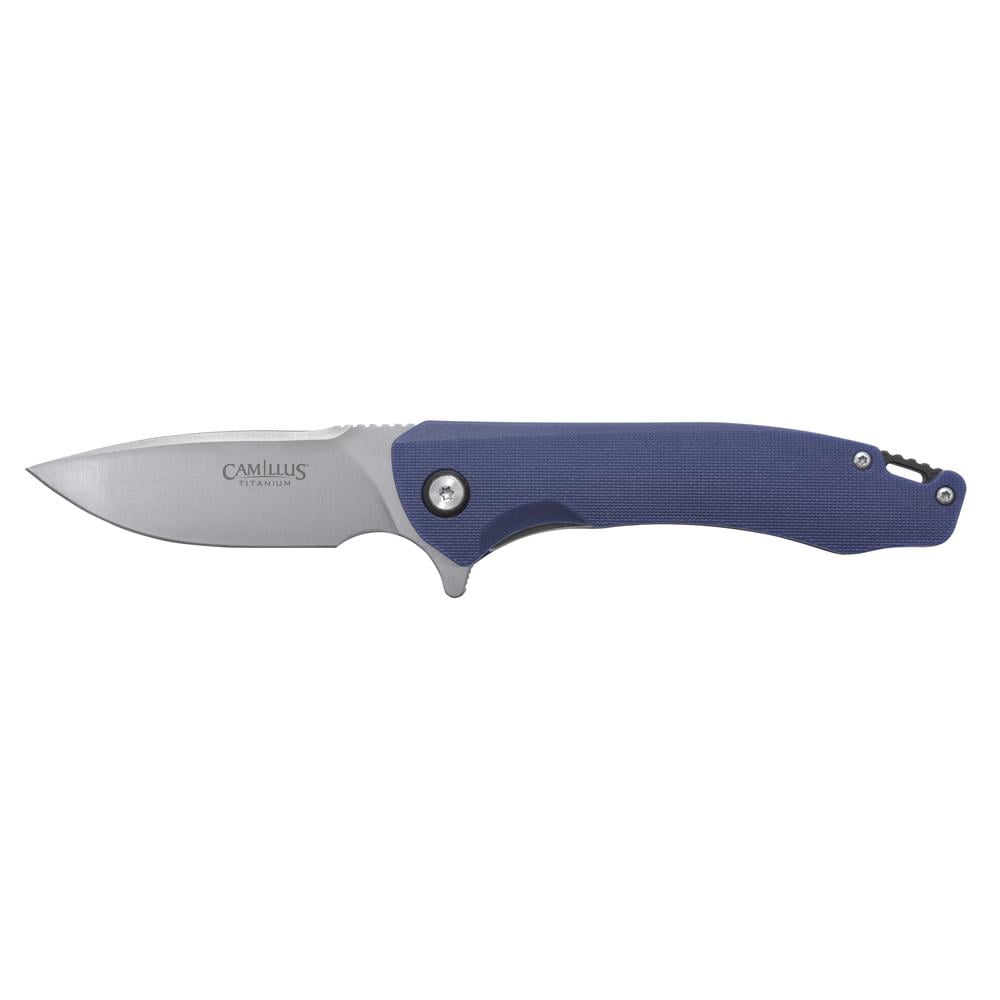 Camillus Scivik Folding Drop Point Knife, Blue - CAM-19206