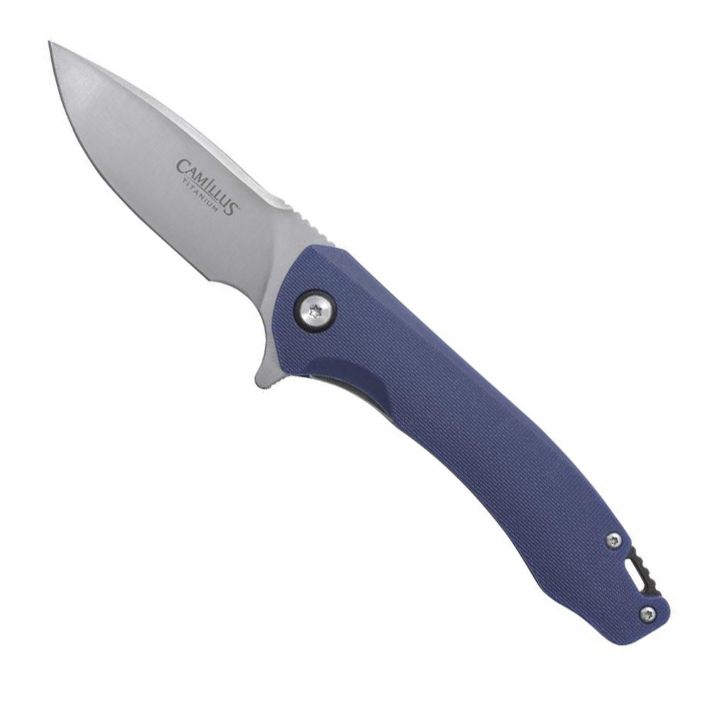 Camillus Scivik Folding Drop Point Knife, Blue - CAM-19206