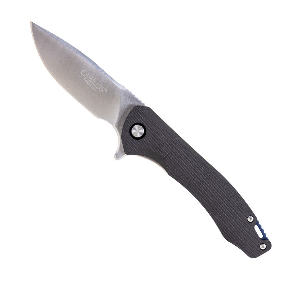 Camillus Scivik Folding Drop Point Knife, Black - CAM-19362