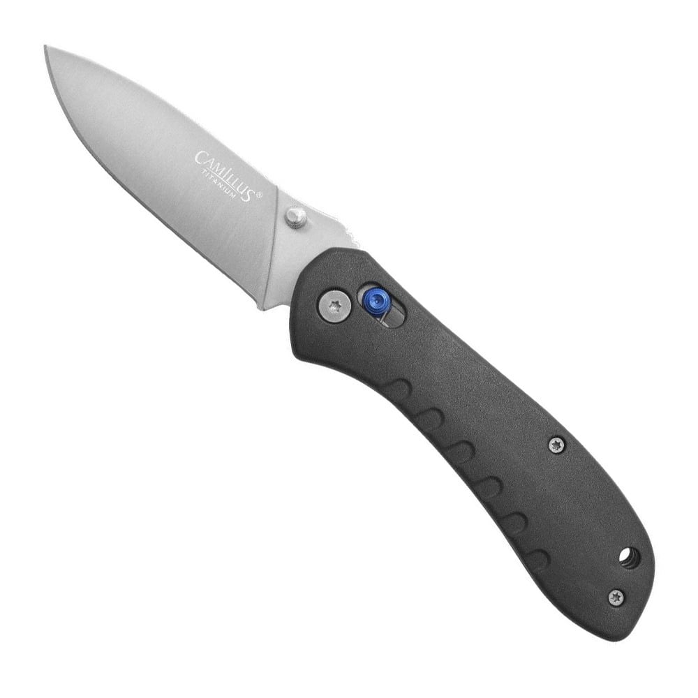 Camillus Camillus Rovax Folding Drop Point Knife, Black - CAM-19618