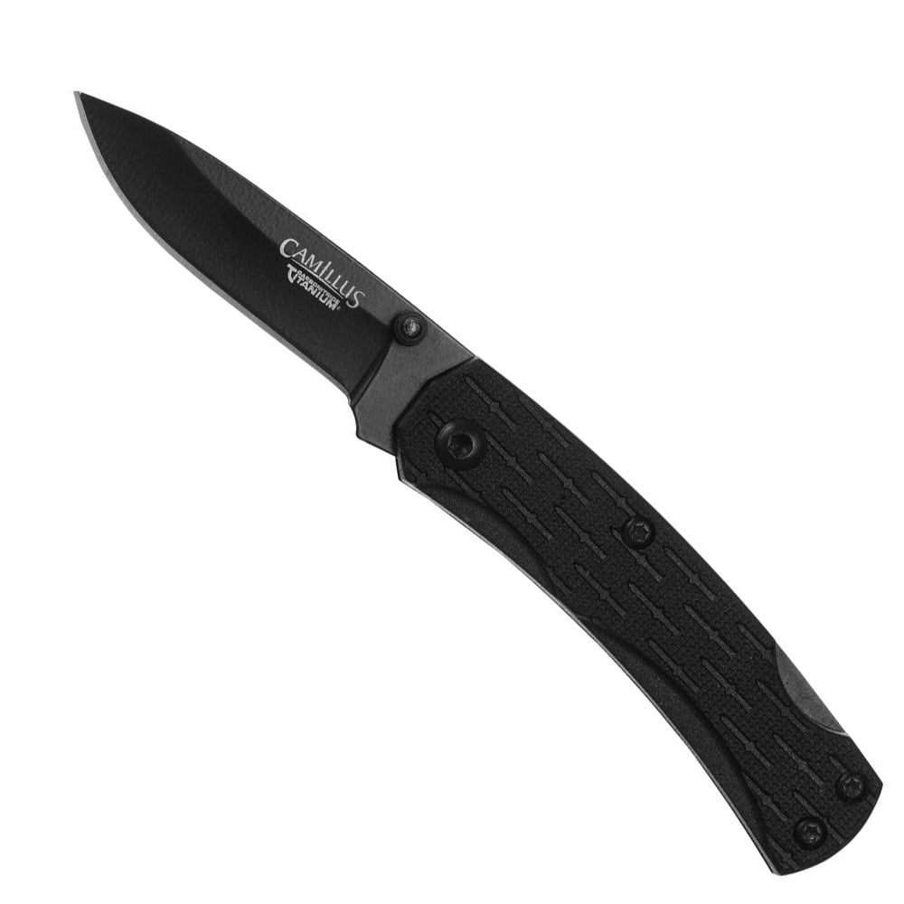 Camillus Camlite Mini Folding Drop Point Knife, Black - CAM-19197-003