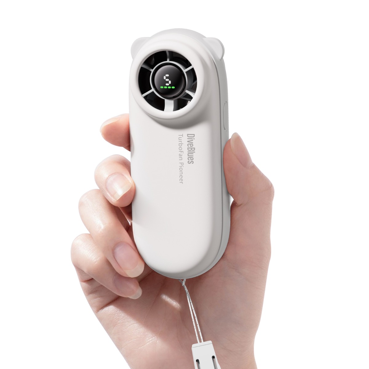Diveblues TurboBear Handheld Fan, White - D5041-WH - Diveblues